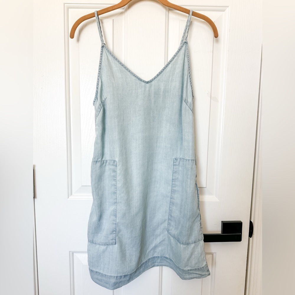 Wilfred Free Aritzia Light Blue Sleeveless Mini Dress - Size XSmall